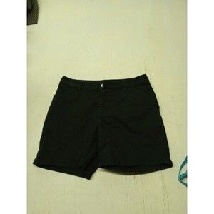 Cherokee Brand Black Shorts Hemmed Zipper Closure Cotton/Spandex Size 2